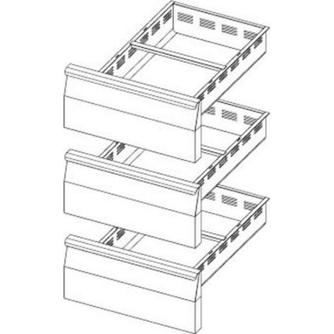 Kit Tiroir 3 x GN 1/1 pour Table Réfrigérée Série 700 - AFI Collin Lucy