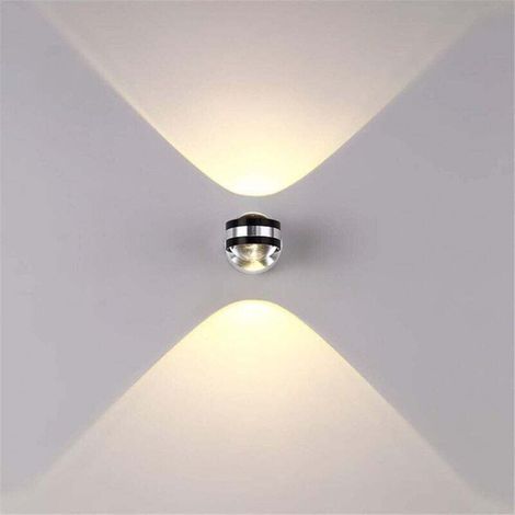 [JAMAIS UTILISÉ]Applique Murale Intérieure LED 6W Lampe Décorative Moderne Créatif Original Éclairage Design Lumières Aluminium pour Chambre Maison Couloir Salon Blanc Chaud [Classe énergétique A++]Ec (1/4)
