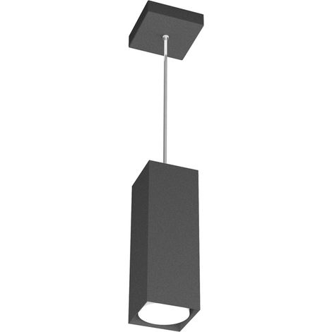 Sospensione Moderna Plate Metallo Antracite 1 Luce Gx53 25Cm (1/4)