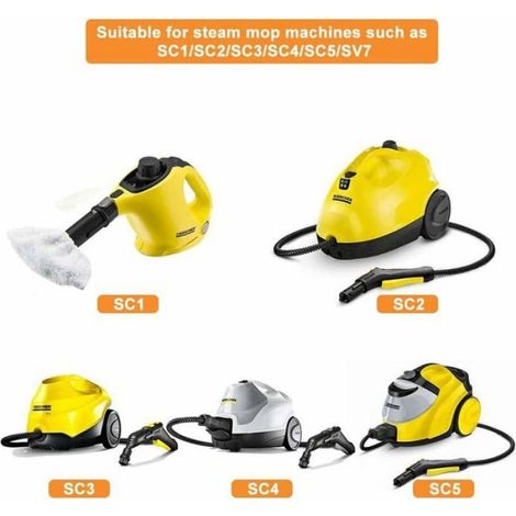 8 PCS Lingettes en Microfibre pour Nettoyeur Vapeur Karcher, Remplacement pour SC2 à SC5 (1/4)