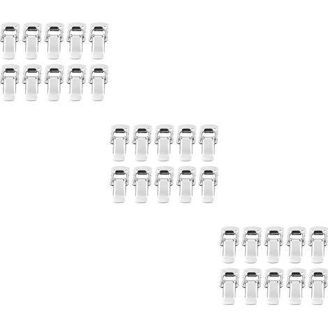Lot de 30 loquets à fermeture rapide en acier inoxydable pour armoires (1/5)