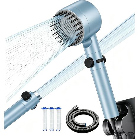 Pommeau de Douche Anti Calcaire, Filtre à 15 Couches, Haute Pression (1/5)