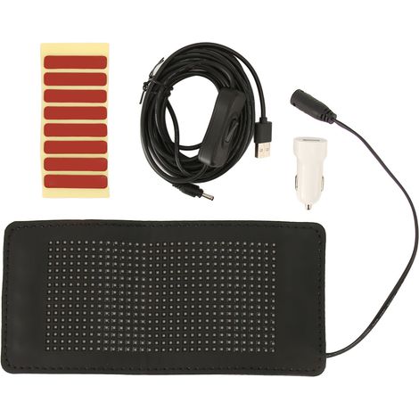 Panneau LED défilant Programmable, Bluetooth, contrôle par application pour voiture, étanche, pliable, USB 5V, pour boutique, barre, prise 12-24V