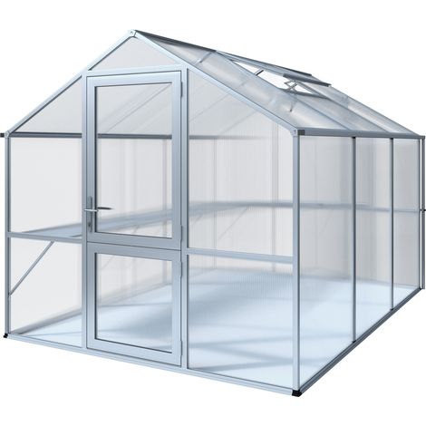 KGT Gewächshaus "Rose III", pressblank, 7,5 m², 10 mm HKP