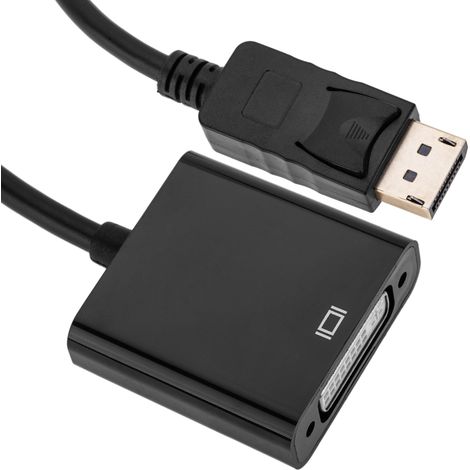 BeMatik - Adaptateur DisplayPort vers DVI-D passif 10 cm (1/5)