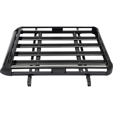 Barres de Toit universelles pour Voiture, Porte-Bagages, Porte Bagage Voiture, Barre de Toit, pour SUV, Universel, Noir, 127 x 97 cm. (1/5)