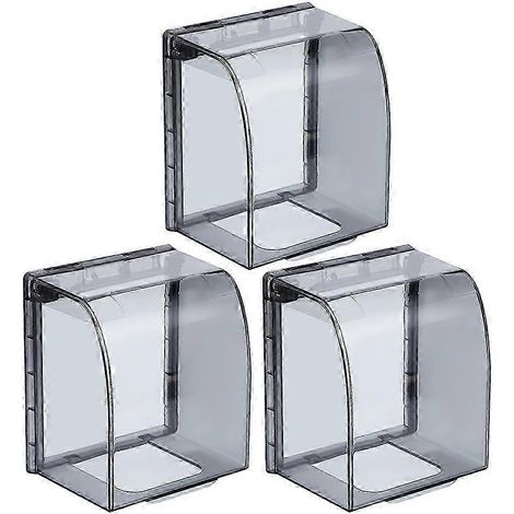 Lot de 3 couvercles de prises électriques extérieures étanches (1/5)