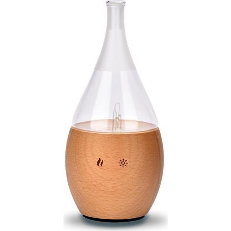 Essential Oil Diffuser, Cool Nebulization, Wood, Glass, LED, Timer, 80m², Home (1/5)