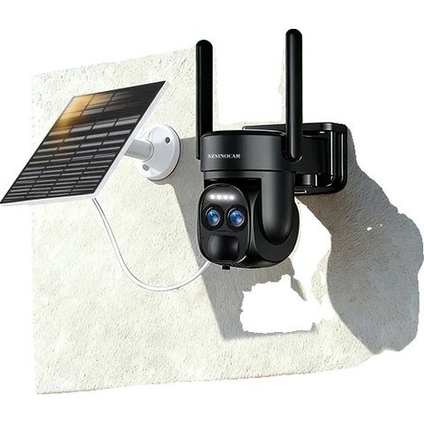 Caméra de surveillance, détection humaine par IA, alimentée par énergie solaire, WiFi (1/2)
