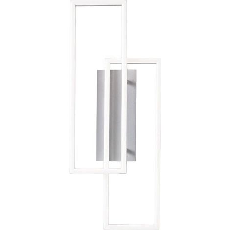 Applique murale moderne led gea luce dyana a fdyab1, aluminium blanc, silicone