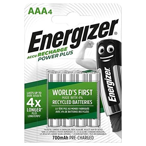 Energizer Accu Recharge Power Plus 700 AAA BP4 Batería recargable Níquel-metal hidruro (NiMH)