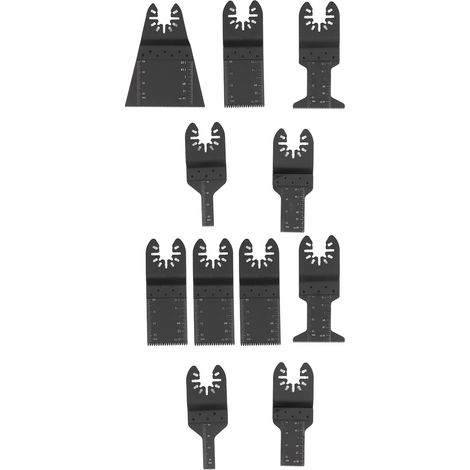 Kit de 11 lames de scie oscillante à dégagement rapide en acier au carbone pour le travail du bois et les outils multifonctions (1/5)