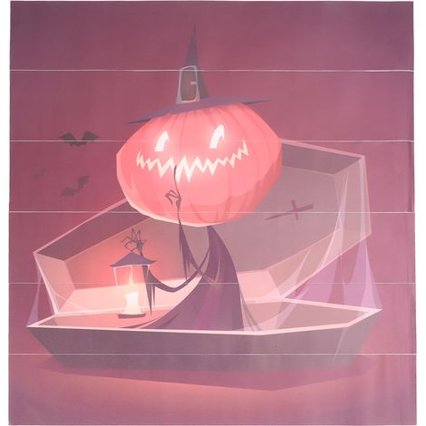 6 Étiquettes d'escalier Halloween 3D Autocollantes Réutilisables Citrouille Décor Adhésif pour Marches (1/5)