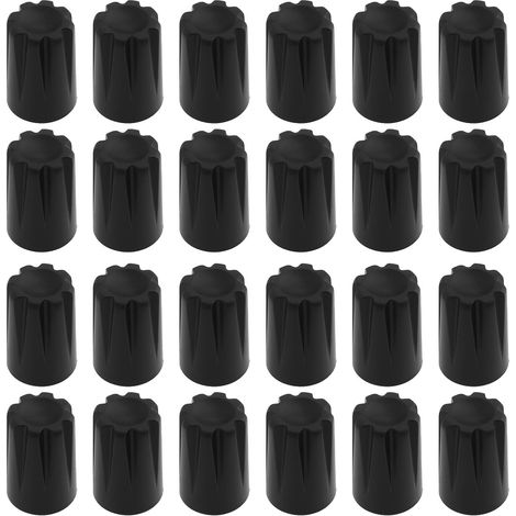 Lot de 50 Boutons Encodeur - Noir Mat - Axe en D 6mm - Contrôle Rotatif Précis - Pour Équipement Audio et DJ - 18x12mm (1/5)