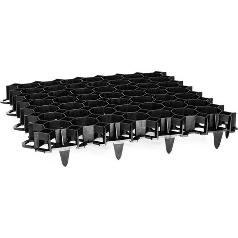 Griglia Prato Carrabile in Plastica Riciclata, 49,2x49,2x3,9cm (1/5)