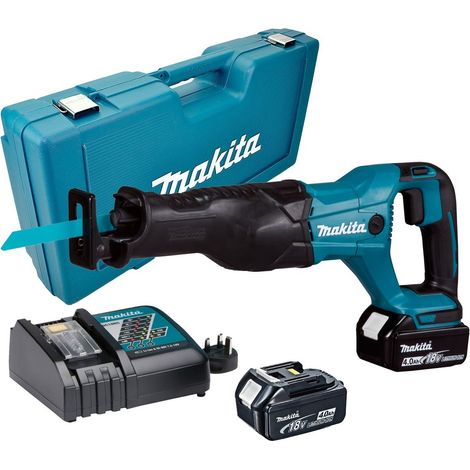 Makita DJR186RME 18v LXT Reciprocating Recip Sabre Saw - 2 x 4.0ah Batteries (1/2)