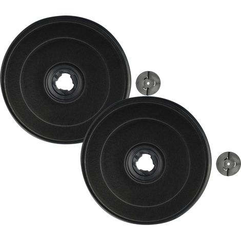 vhbw 2x Aktivkohlefilter kompatibel mit Zanussi ZH6024N, ZH6020B2W2, ZH6021, ZH6020, ZH6021B, ZH6021W, ZH6024 Dunstabzugshaube - 2,3 cm