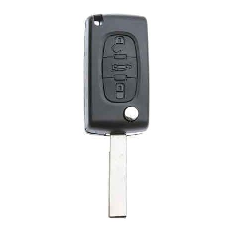 GUSCIO PER CHIAVE AUTO CITROEN/LANCIA/PEUGEOT 'HU83BRS8N' 3 Bottoni