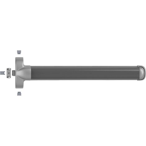 Kit pour antipanique Oltre Push barre de 952 mm pour porte de 1000 mm de largeur max. finition noir RAL 9005 satiné - FAPIM SPA