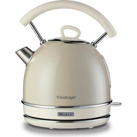 Bouilloire électrique 1,7L beige vintage – Puissance 2000W – Base sans fil rotative 360° – Système d'arrêt automatique – Ariete (1/10)