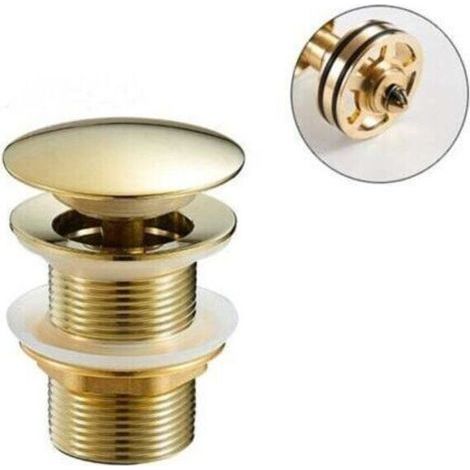 Evacuation Automatique Pour Lavabo - Laiton Et Acier Inoxydable - Sans Trop-plein - Compatible Avec Éviers Standard - G 1¼ (1/5)