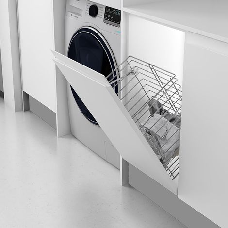 Trémie à Linge Salle de Bain Chromée Module 40 E R.370200 (1/4)