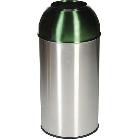 Probbax, Collecteur de déchets en inox, capacité 40 l, l x h x (1/3)