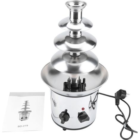 Fontaine à fondue au chocolat, fabricant en acier inoxydable pour mariage à l'hôtel (1/5)