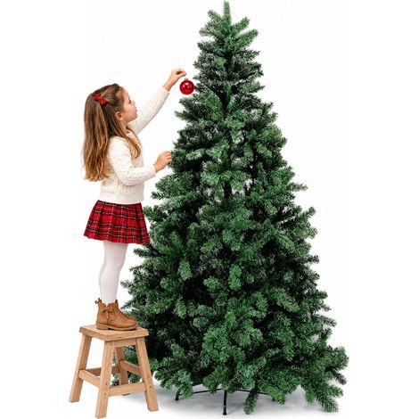 Albero di Natale Canada 180 cm Verde Decorazione Addobbo Natalizia Foltissima (1/5)