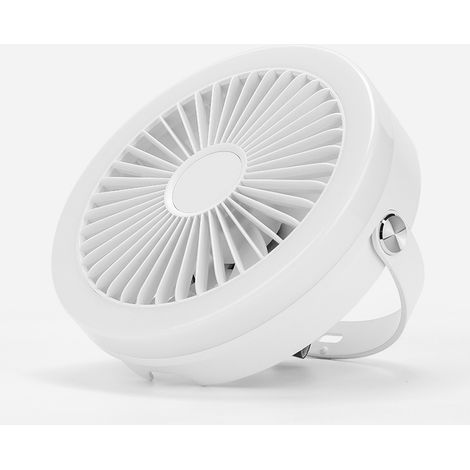 Ventilateur silencieux avec lumières LED 3 en 1, ventilateur de bureau USB avec télécommande. Ce ventilateur de tente convient à la chambre, au burea (1/5)