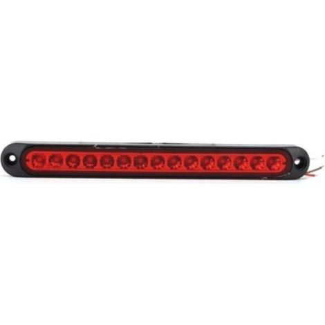 Feu arrière de freinage à 15LED 10V-30V, étanche IP67, adapté aux camions, remorques de bateaux semi-cargos, rouge,de (1/4)