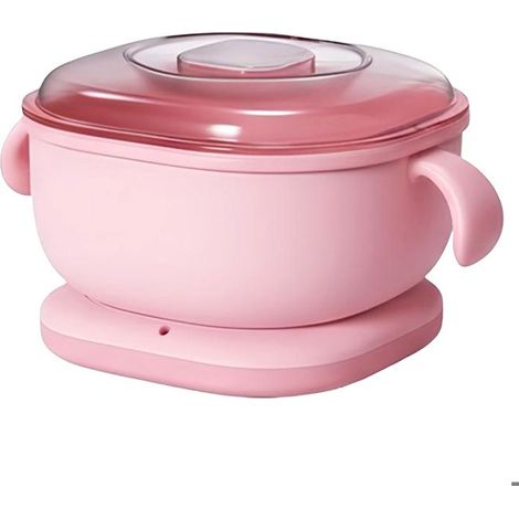 Chauffe-cire électrique - AVIZAR - 100W 400ml - Silicone haute température - Pliable & compact - Rose