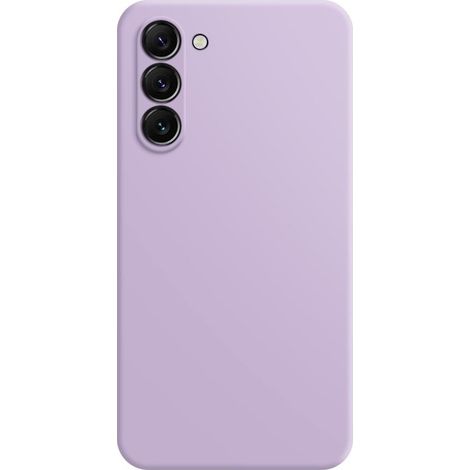 Funda para Samsung Galaxy S24, silicona ligera, color morado.