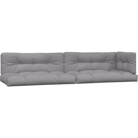 Ensemble de 5 dessous de plat en tissu gris (1/5)