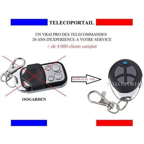Kompatible Fernbedienung – OOGARDEN – IUMIN 3500/LEIUM 5200 – 433,92 MHz – Rolling Code B – Schwarz (1/5)