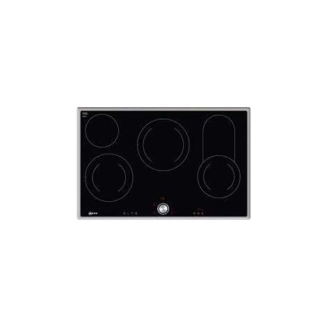 Piastra di Cottura Elettrica Vitroc�ramica Neff T18BT16N0, 4 Zone di Cottura, Superficie 79,50 cm, Design in Vetro e Ceramica, Colore Nero