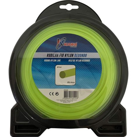 Kawapower Hilo de nylon redondo 2,4 mm 87 m (1/2)