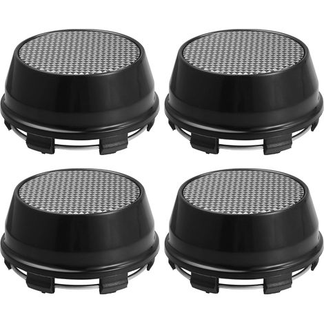 Capuchons De Moyeu Roue Universels Noirs 66Mm Voitures - 4 Pcs Couleur Argentée, 6 Goujons, Diamètre Extérieur 66mm, Diamètre Intérieur 55mm, Dimensions 33x66mm, Pour Voitures Et Camions (1/5)