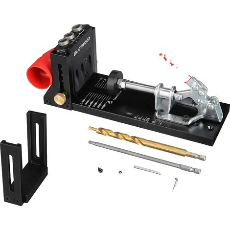 Kit dima per fori a tasca, altezza regolabile, design a 3 fori, XK4-A (1/2)