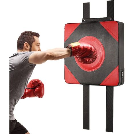 Tapis de Frappe Mural, Tapis Mural de Boxe, Coussinet de Blocage de Bouclier Sportif, Sac éponge à Haute élasticité en Cuir PU, Mousse Cible Murale, pour l'entraînement Sportif (1/5)