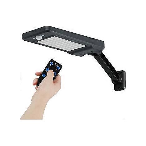 60 LED-Solar-Außenleuchten, IP65 wasserdicht, LED-Wandleuchte mit Fernbedienung, kabellose Solar-Sicherheitsleuchte für Garten, Garage, Hof, Treppenhaus