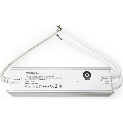 Fuente De Alimentación - 12V - 290W - 24.2A - IP67