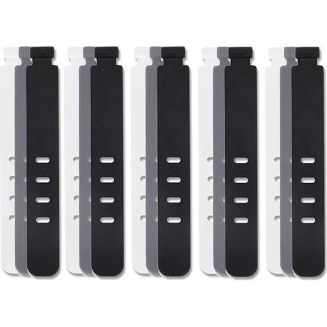 Lot de 120 Cord Organizer en silicone, Attache Cable refermables, Attache Cable en caoutchouc réutilisables (1/5)