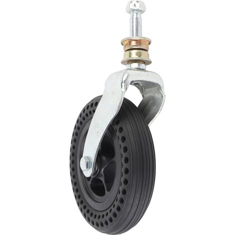 Roulette pivotante 15 cm 75 kg capacité charge en caoutchouc TPE rechange pour chariot et diable roulette à roulement silencieux (1/5)
