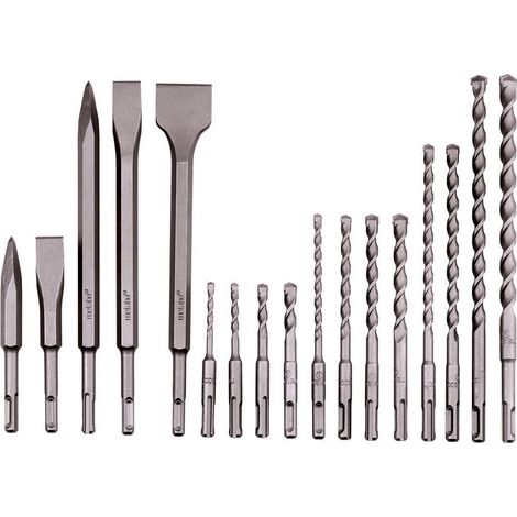 Set di punte e scalpelli SDS-plus, 17 pezzi (1/3)