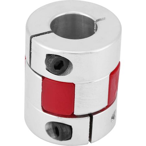 Un accouplement d'arbre perforé en alliage d'aluminium, D25 L30, 12-12 mm. (1/4)