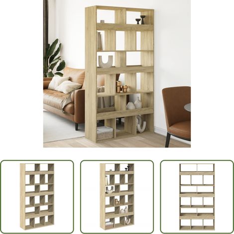 Rangement pièce - Cloison de séparation chêne sonoma bois d'ingénierie (1/5)