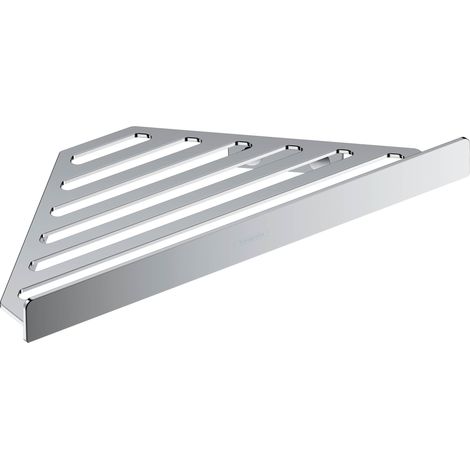 Tablette d'angle murale, Panier de douche, Étagère d'angle salle de bain, Étagère de douche d'angle, Porte-savon douche, Accessoires salle de bain, Chromé, 41741000 (1/5)