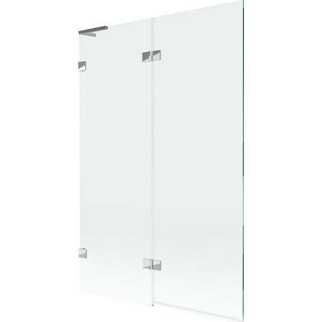 Mexen Lunar L Badewannenwand 2-flügelig links 120 x 150 cm, transparent, Chrom - 897L-120-100-01-00-L (1/5)