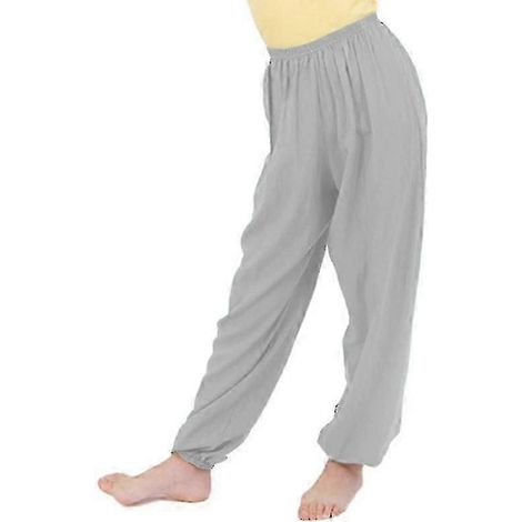 Locker sitzende, schlichte lange Kinderhosen im Bloomer-Stil, ideal für Yoga und Tanz, im Aladdin-Stil (1/2)